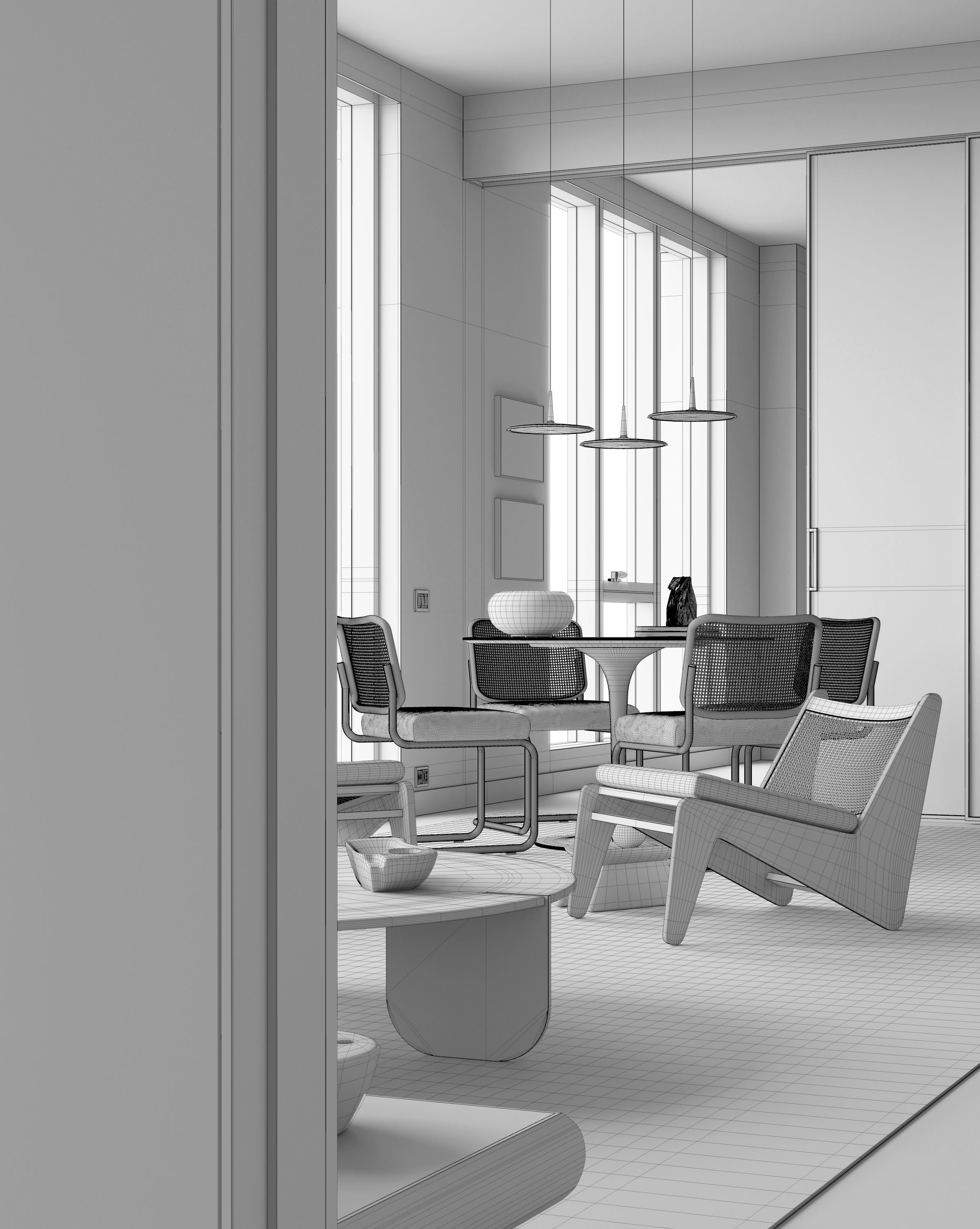 New York Apartment interior scene 3D model_13