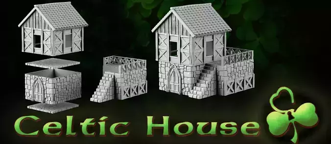 Celtic House 3D print model