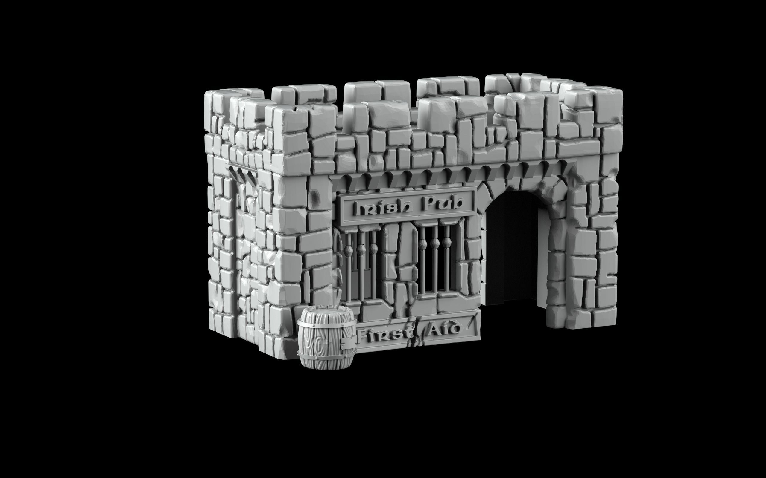 first aiud- pub 3D print model_1
