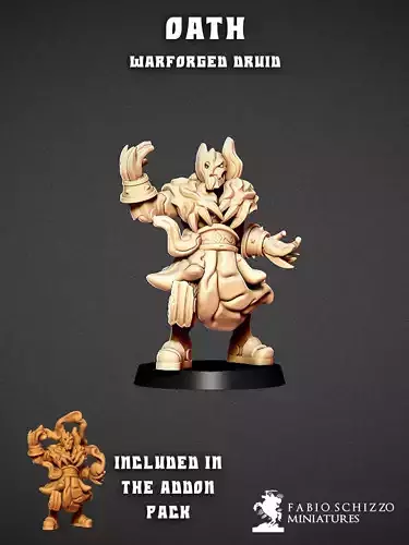 Oath Warforged Druid 3D print model