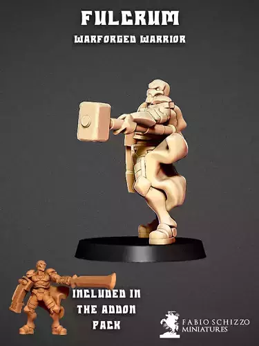 Fulcrum Warforged warrior 3D print model
