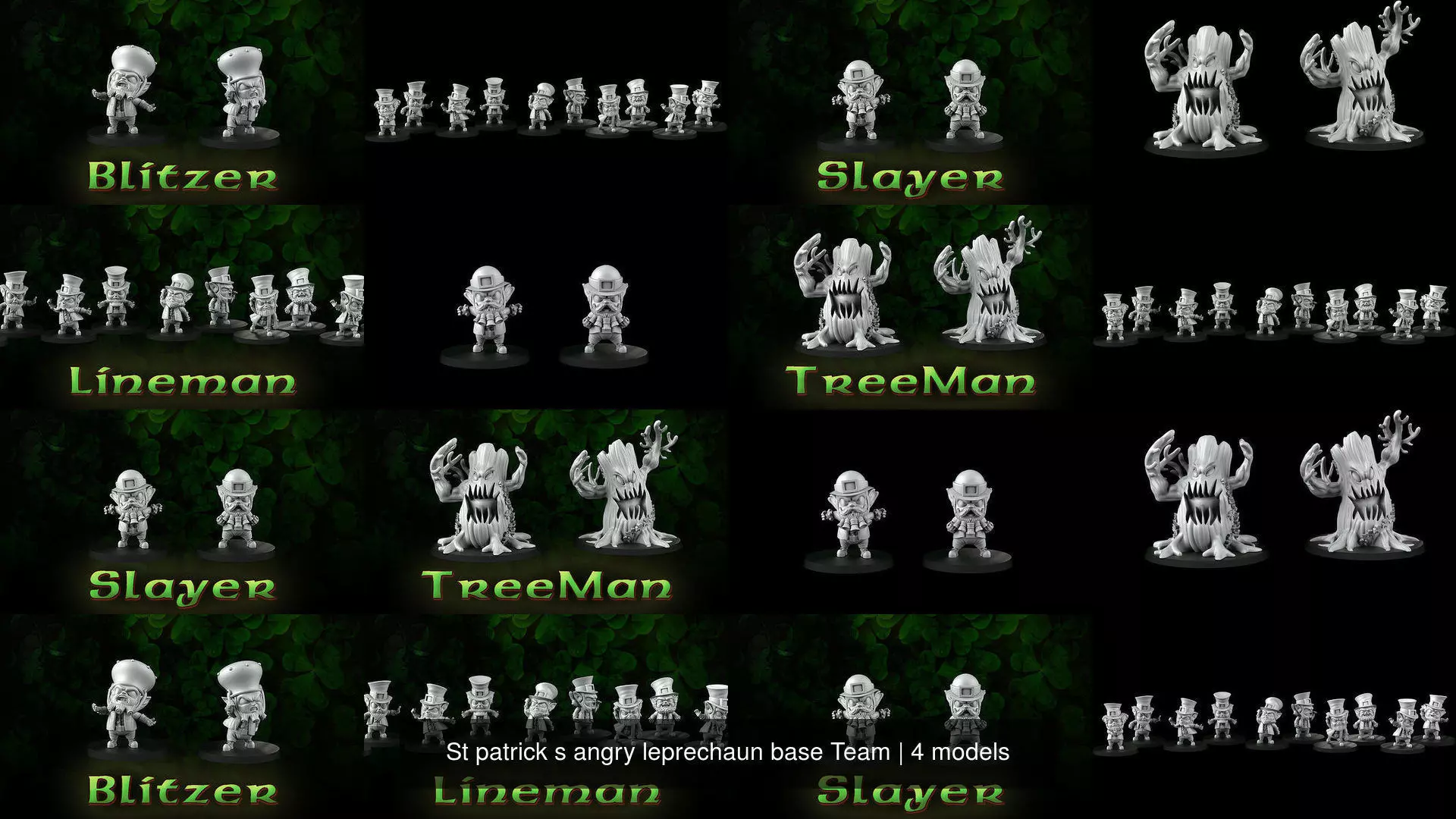 St patrick s angry leprechaun base Team 3D Model Collection_0