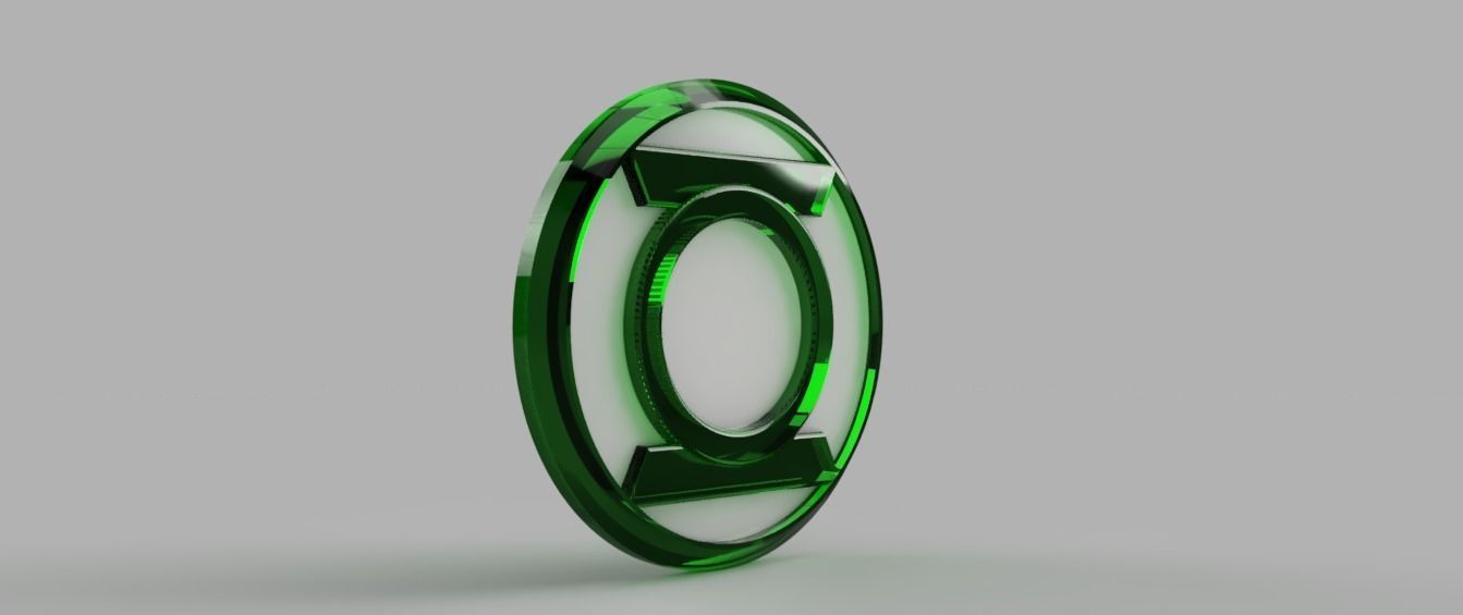 Green Lantern Chest Emblem 3D print model_1