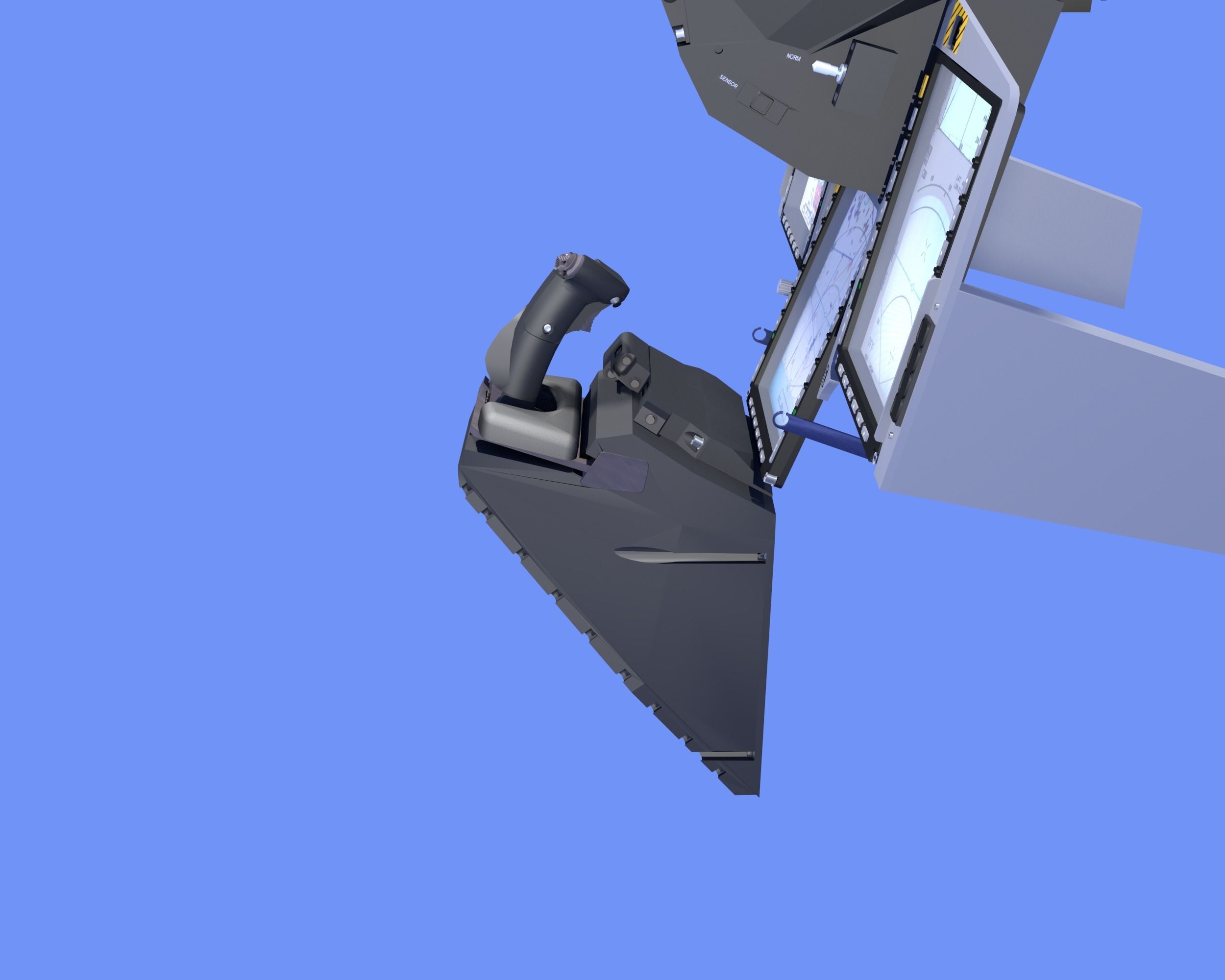 JAS-39 C Gripen Cockpit 3D model_21