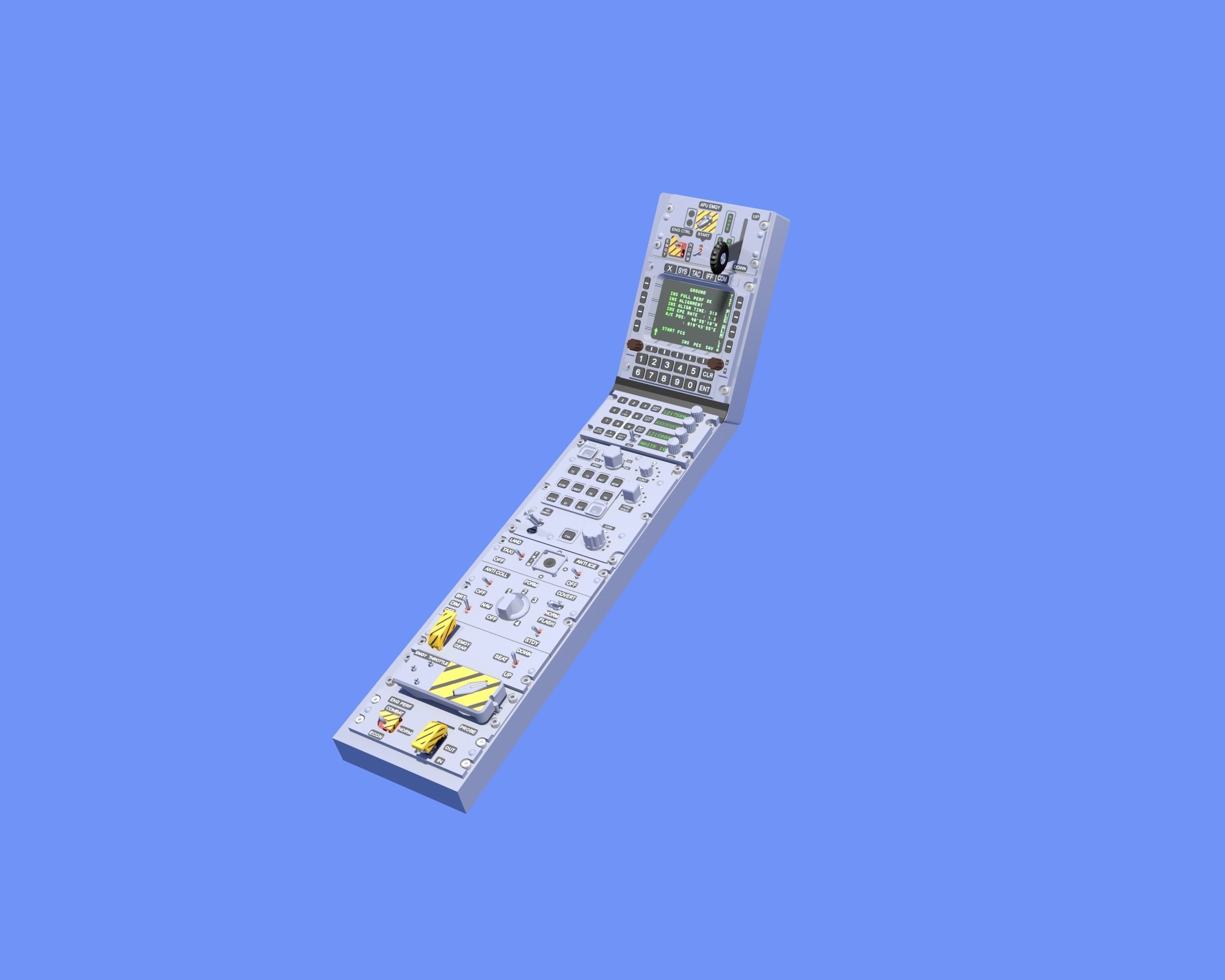 JAS-39 C Gripen Cockpit 3D model_4