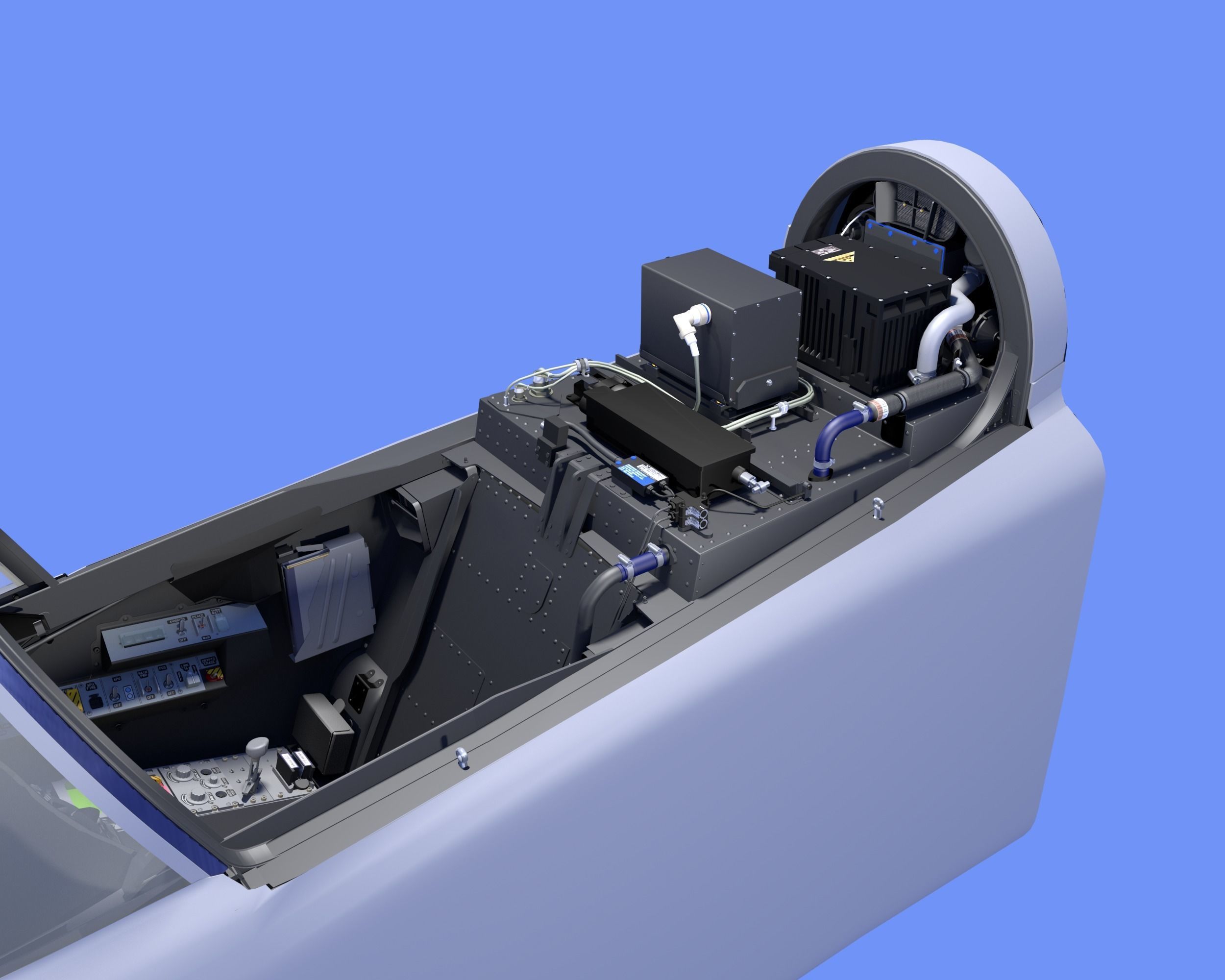 JAS-39 C Gripen Cockpit 3D model_15