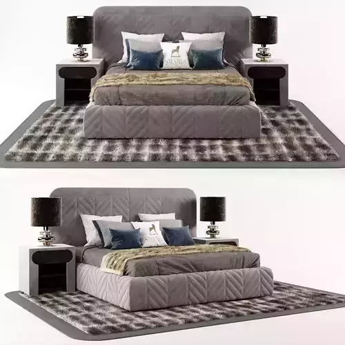 Smania Harrison Bed 3D model