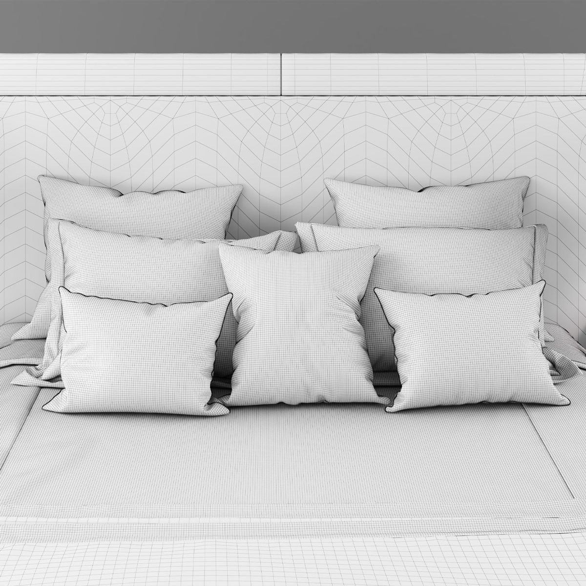 Smania Harrison Bed 3D model_9