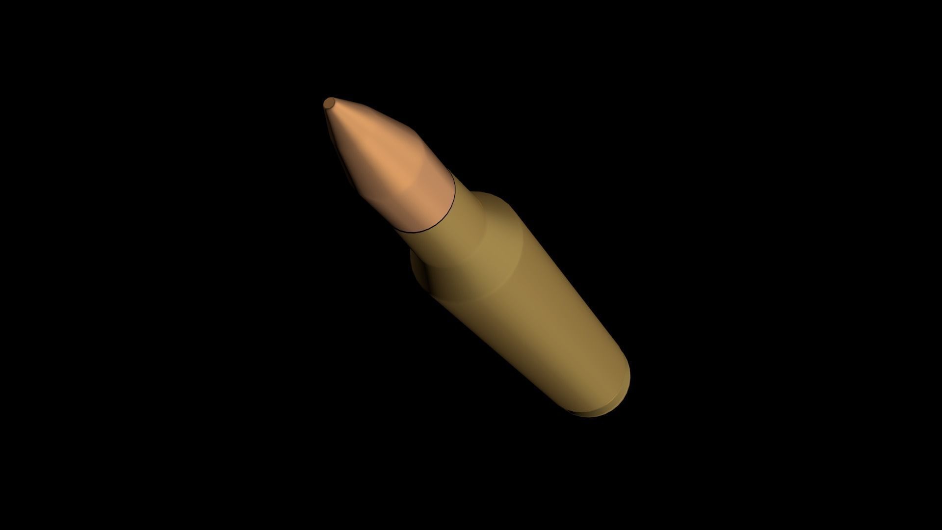 M16 Bullet 3D model_2
