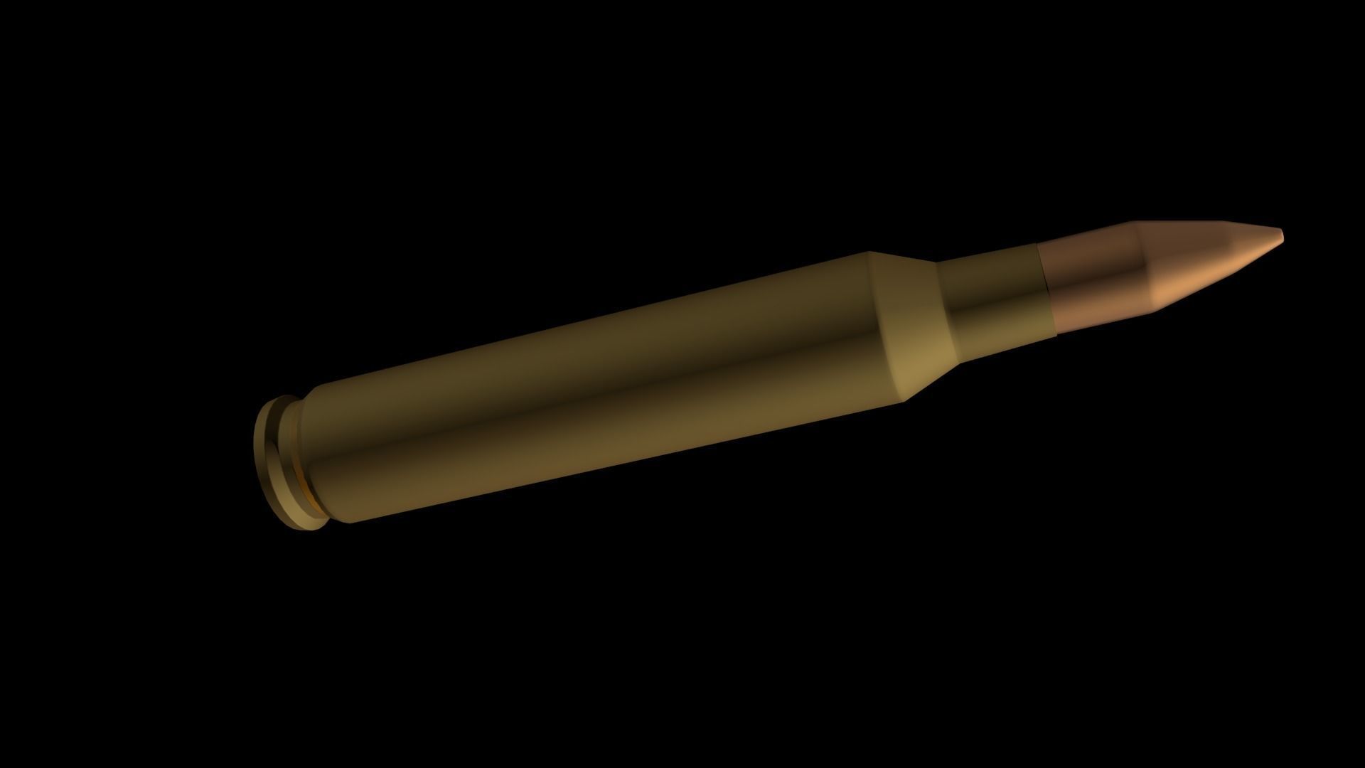 M16 Bullet 3D model_1