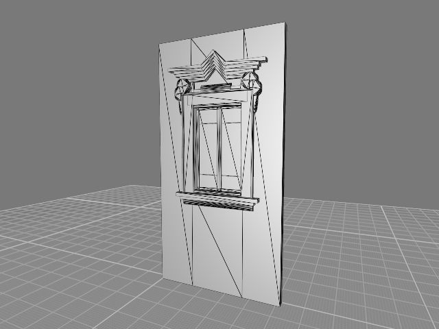 Classic 7 window 3D model_2