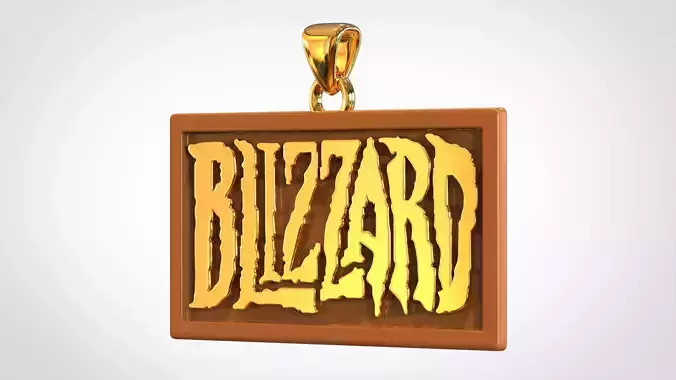 Blizzard Logo Pendant  3D print model