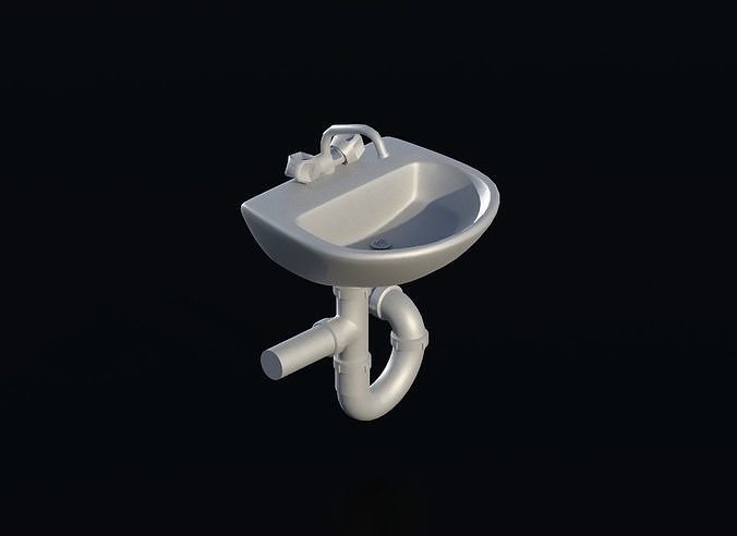 Sink 01 Low-poly 3D model