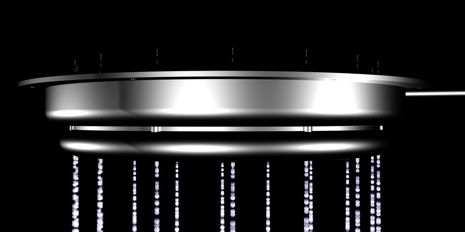 Animated Water Curtain 3D model_3