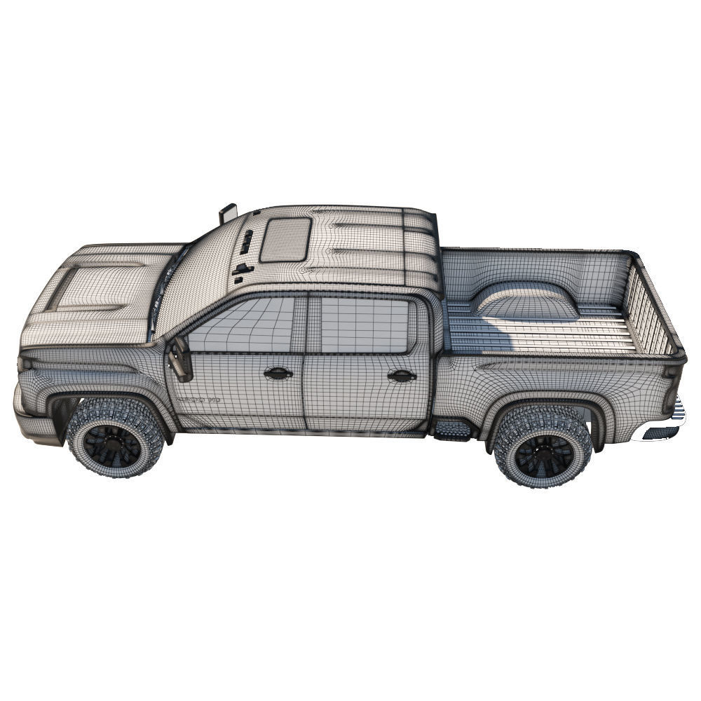 020 Chevrolet Silverado 2500 Hd 3D model_7