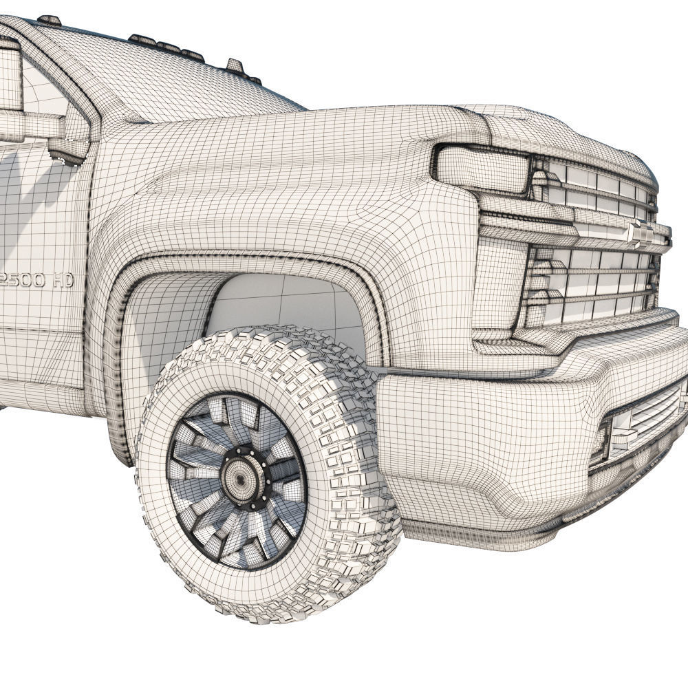 020 Chevrolet Silverado 2500 Hd 3D model_5