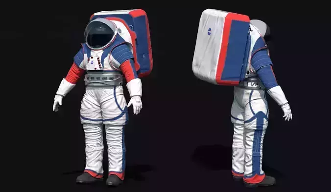 Astronaut Suit NASA Artemis Programme Low-poly 3D model