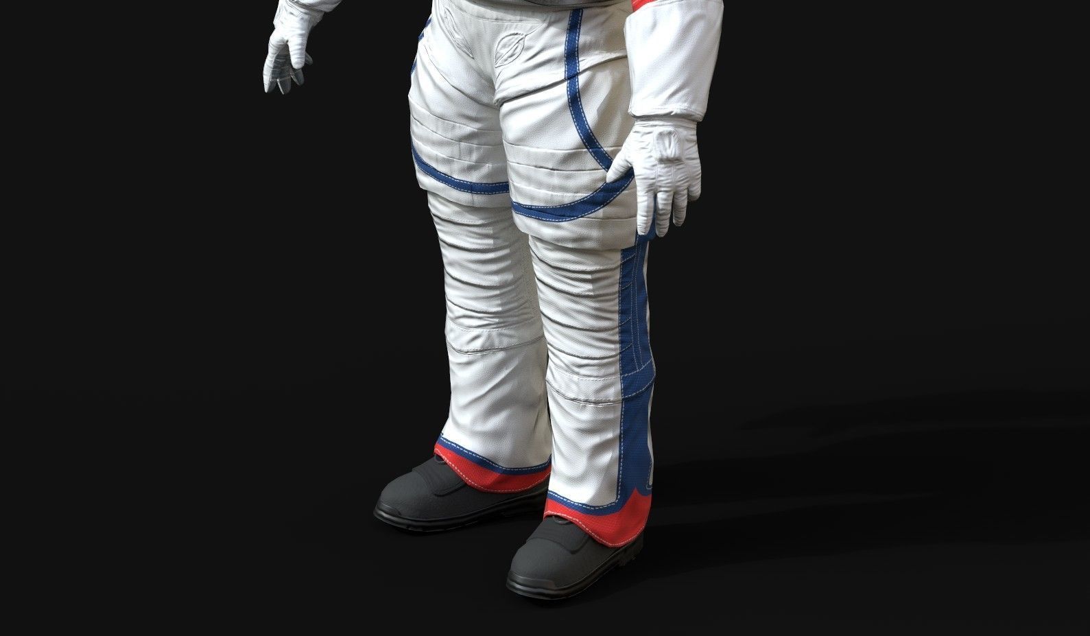 Astronaut Suit NASA Artemis Programme Low-poly 3D model_4