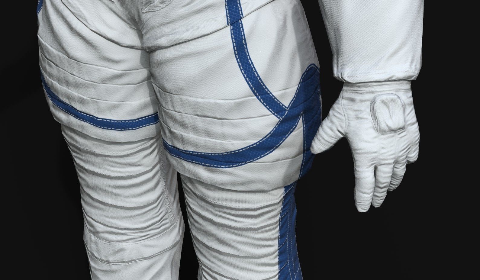 Astronaut Suit NASA Artemis Programme Low-poly 3D model_3