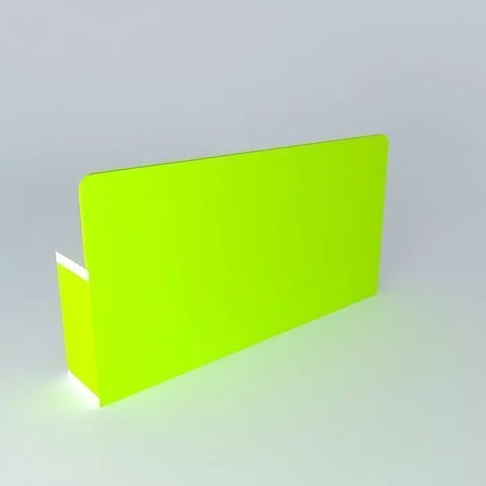 Krister lime colored light box Free 3D model