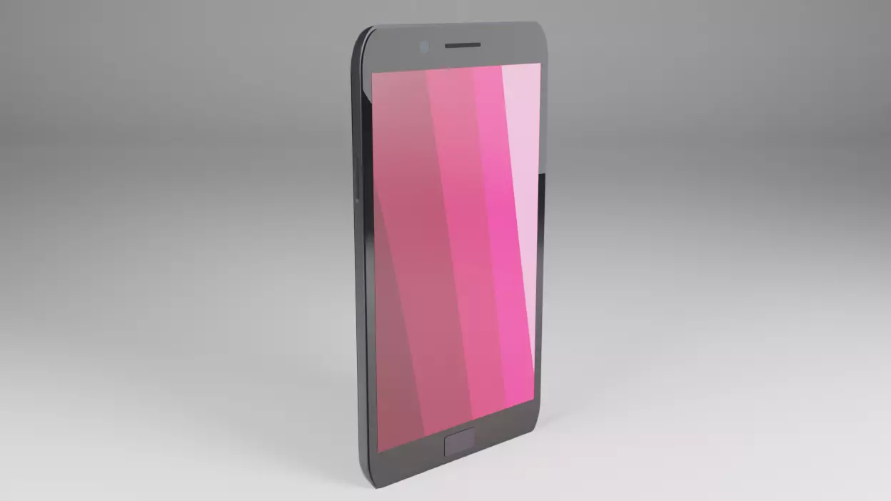3D Generic Phone Low-poly 3D model_0