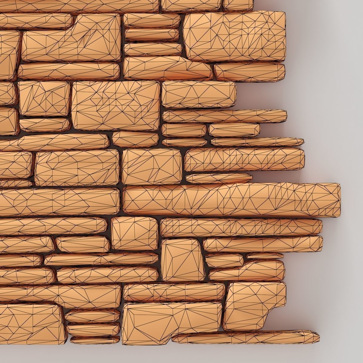 Wall stone clincer rock decor n3 3D model_24