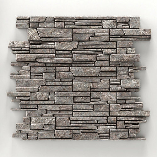 Wall stone clincer rock decor n3 3D model