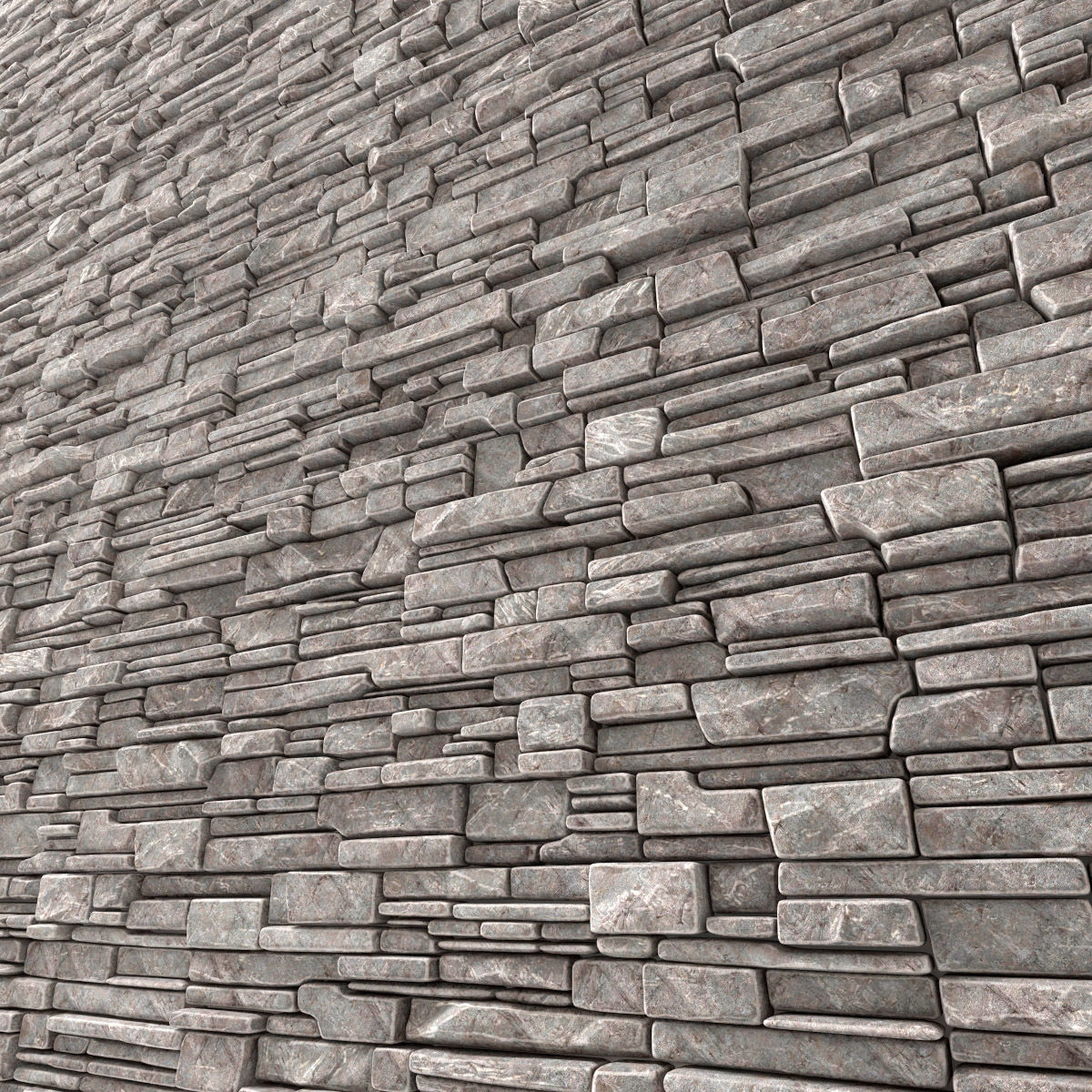 Wall stone clincer rock decor n3 3D model_9