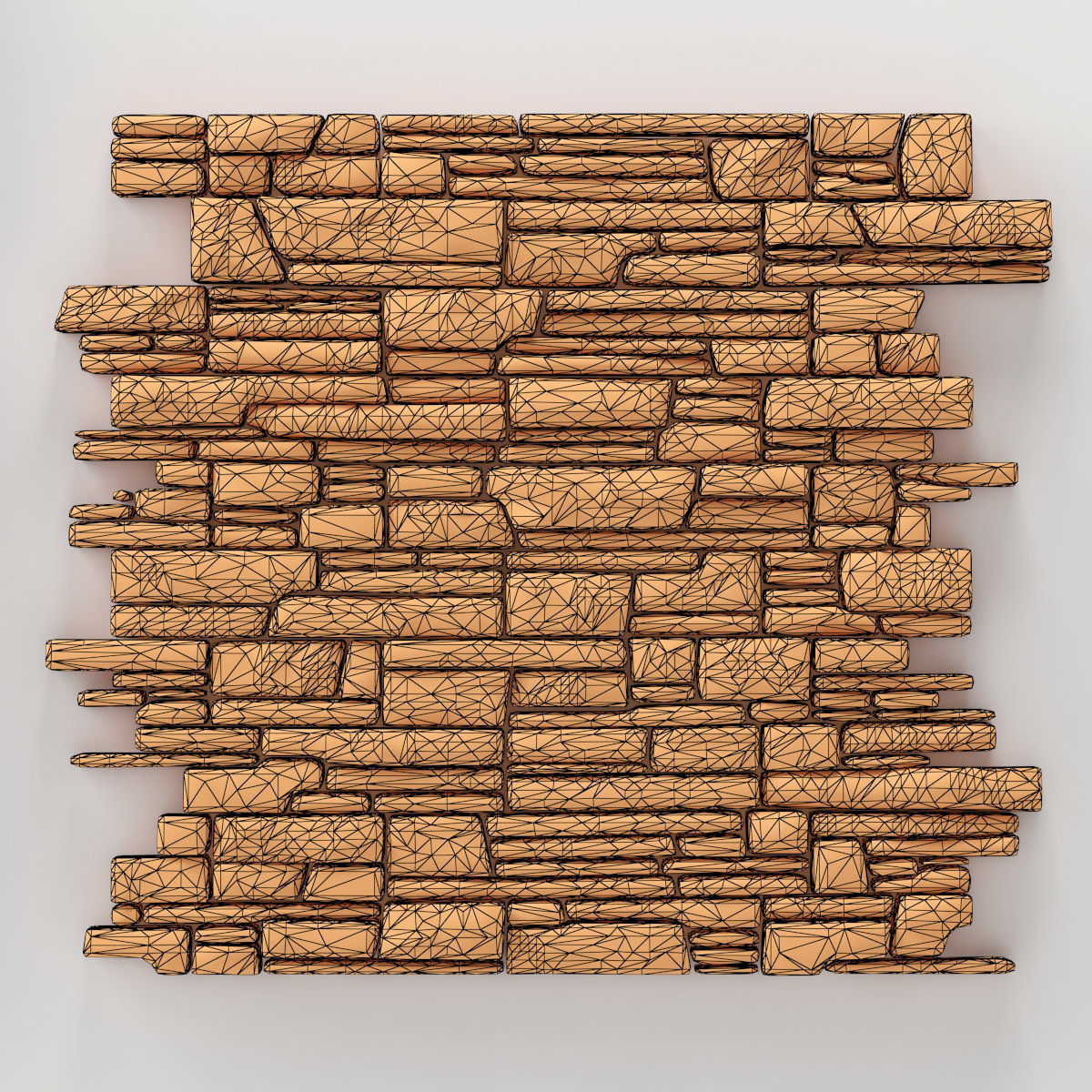 Wall stone clincer rock decor n3 3D model_19