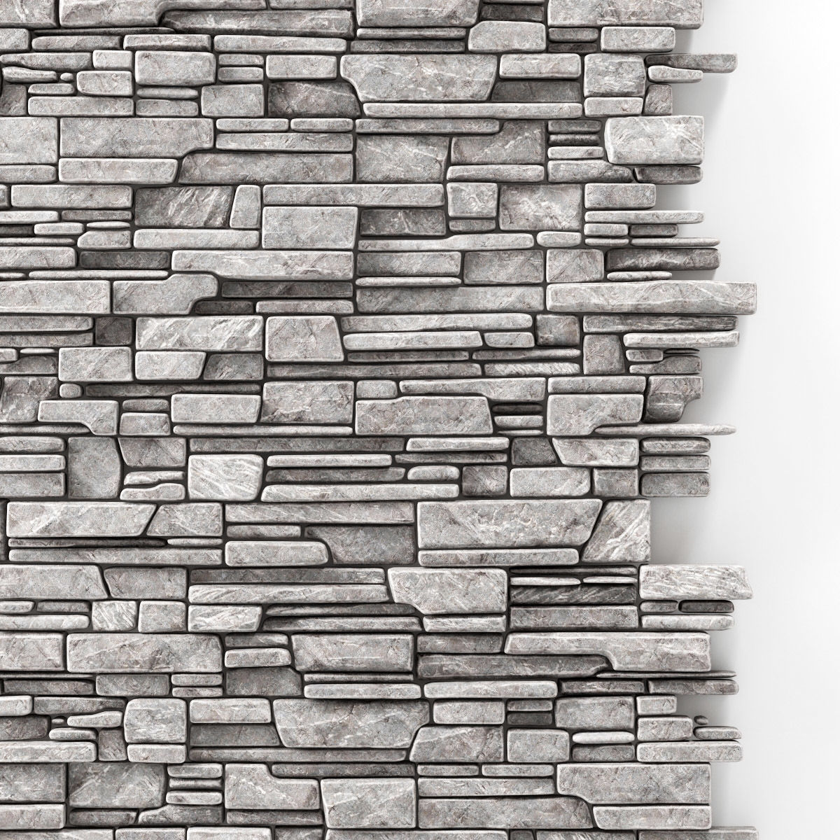 Wall stone clincer rock decor n3 3D model_17