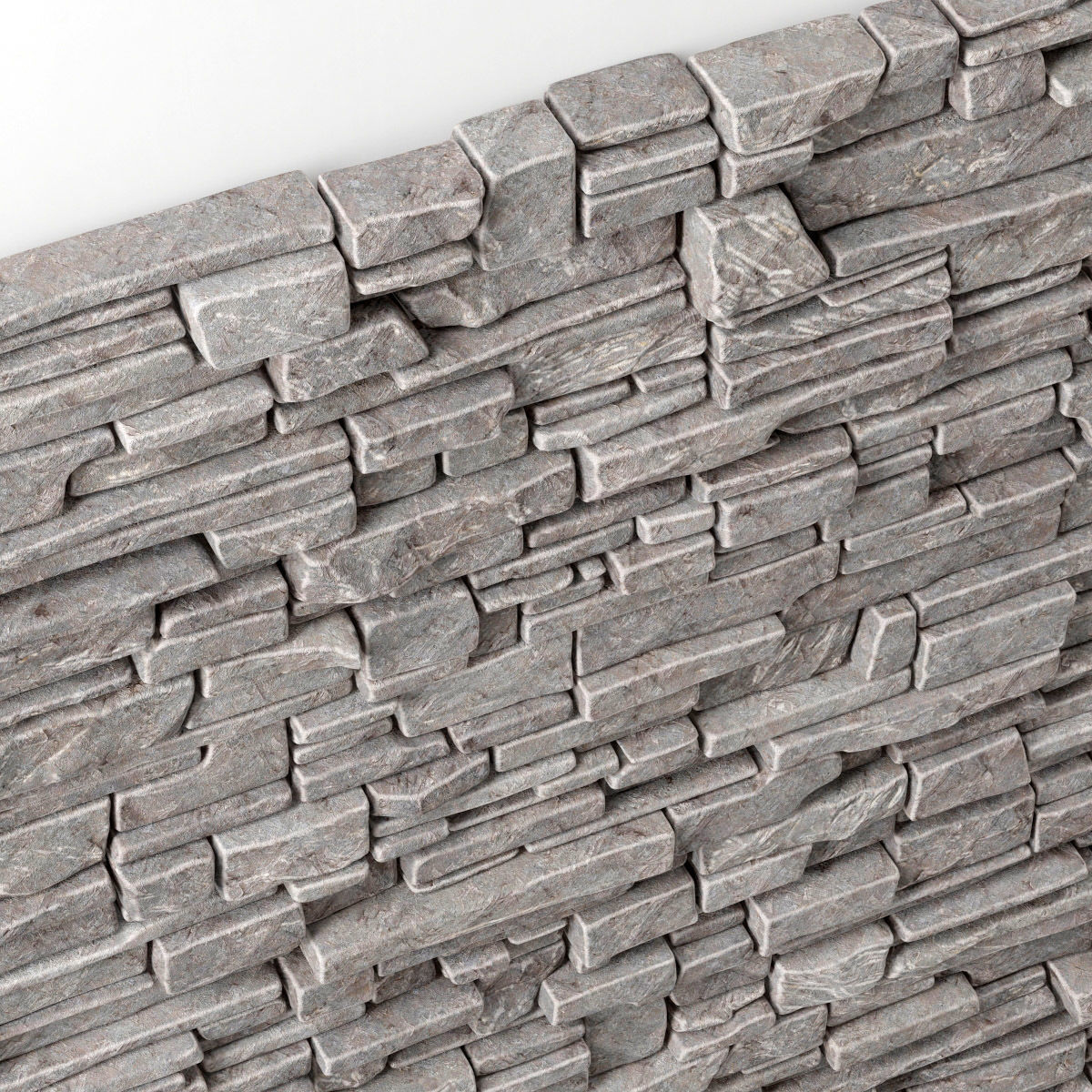 Wall stone clincer rock decor n3 3D model_6