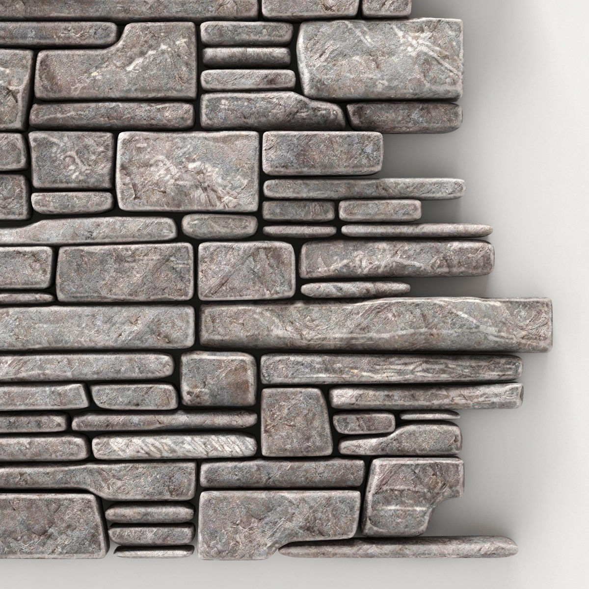 Wall stone clincer rock decor n3 3D model_15