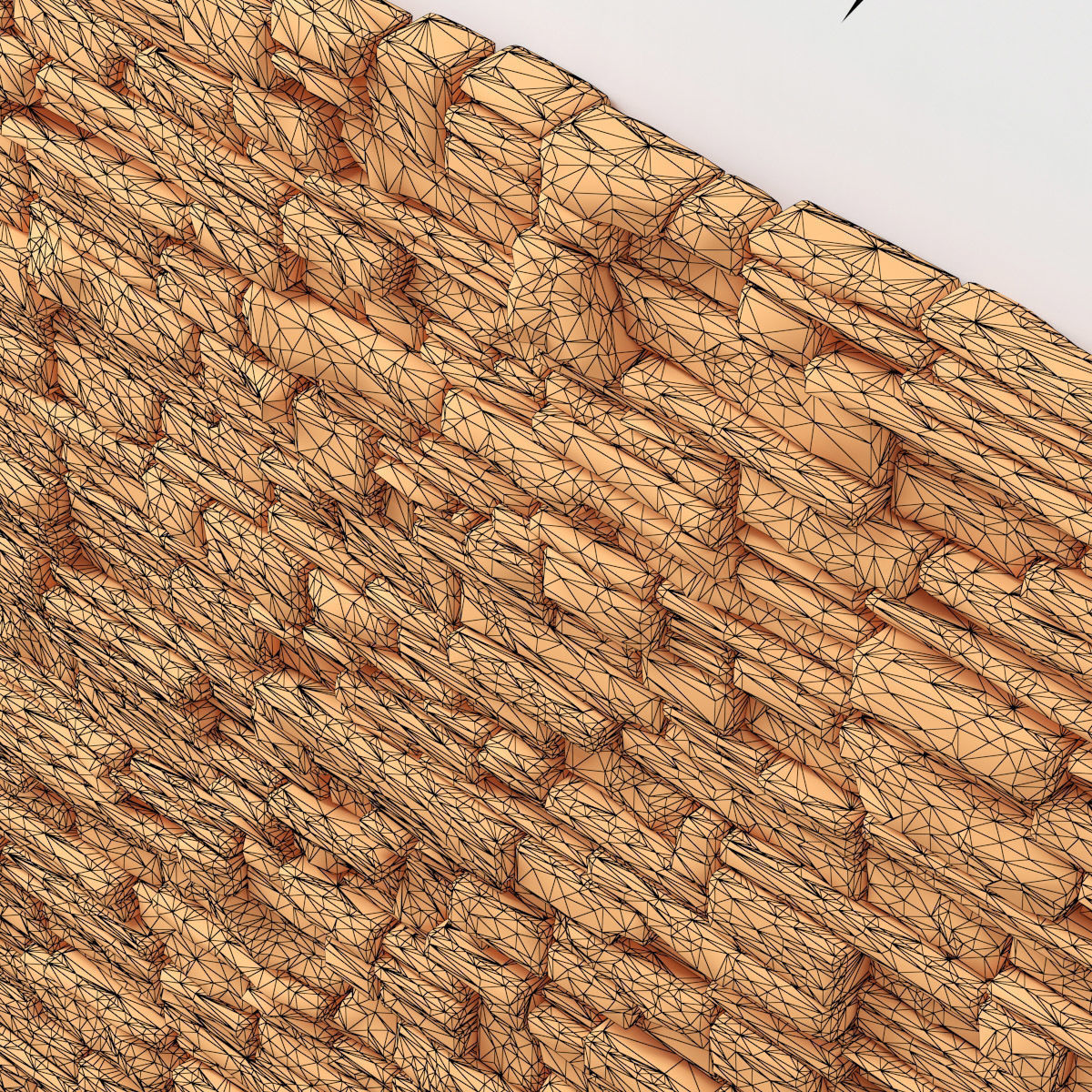 Wall stone clincer rock decor n3 3D model_25