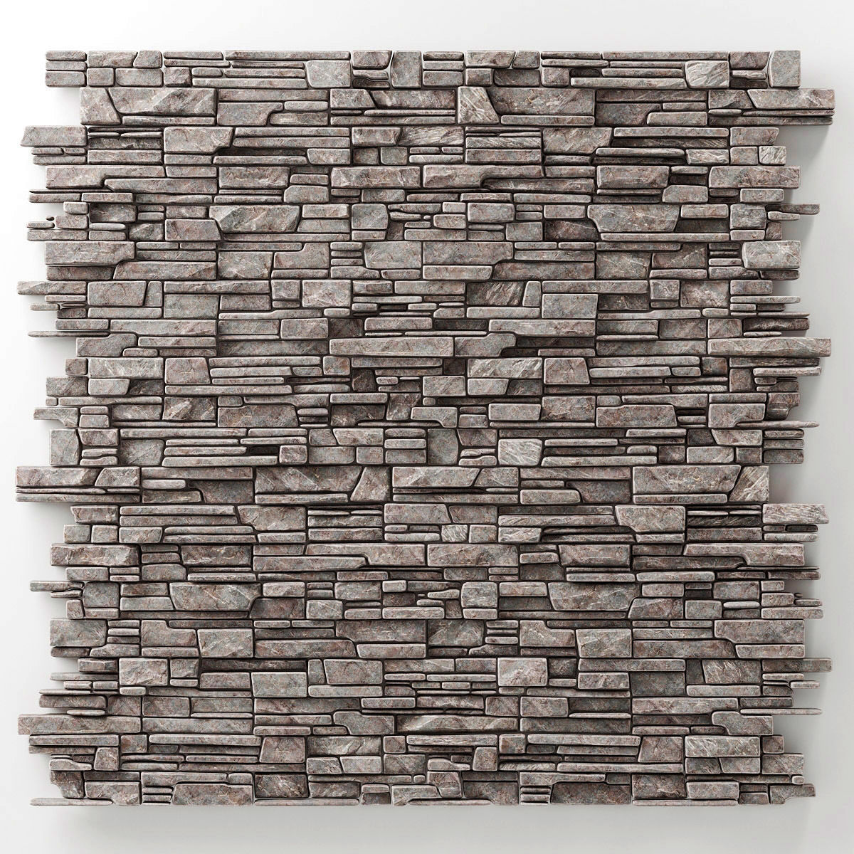 Wall stone clincer rock decor n3 3D model_2