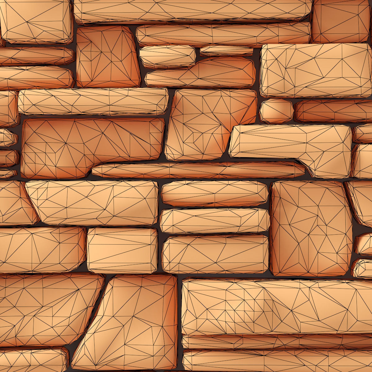 Wall stone clincer rock decor n3 3D model_22