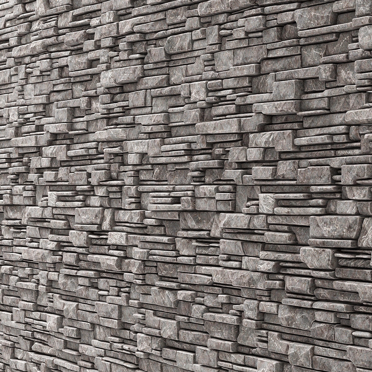 Wall stone clincer rock decor n3 3D model_18