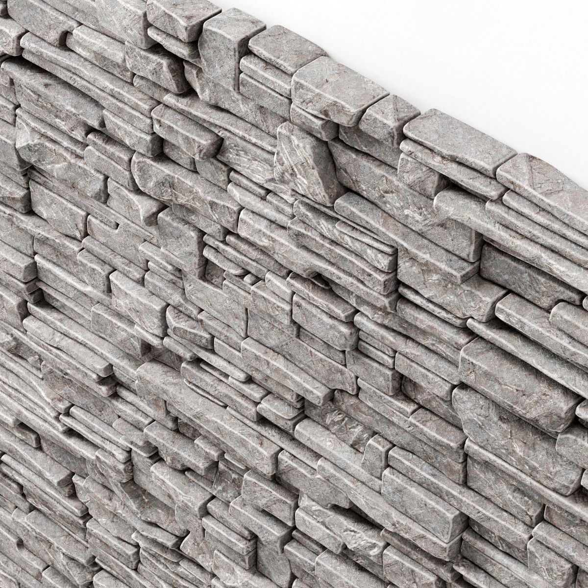 Wall stone clincer rock decor n3 3D model_16