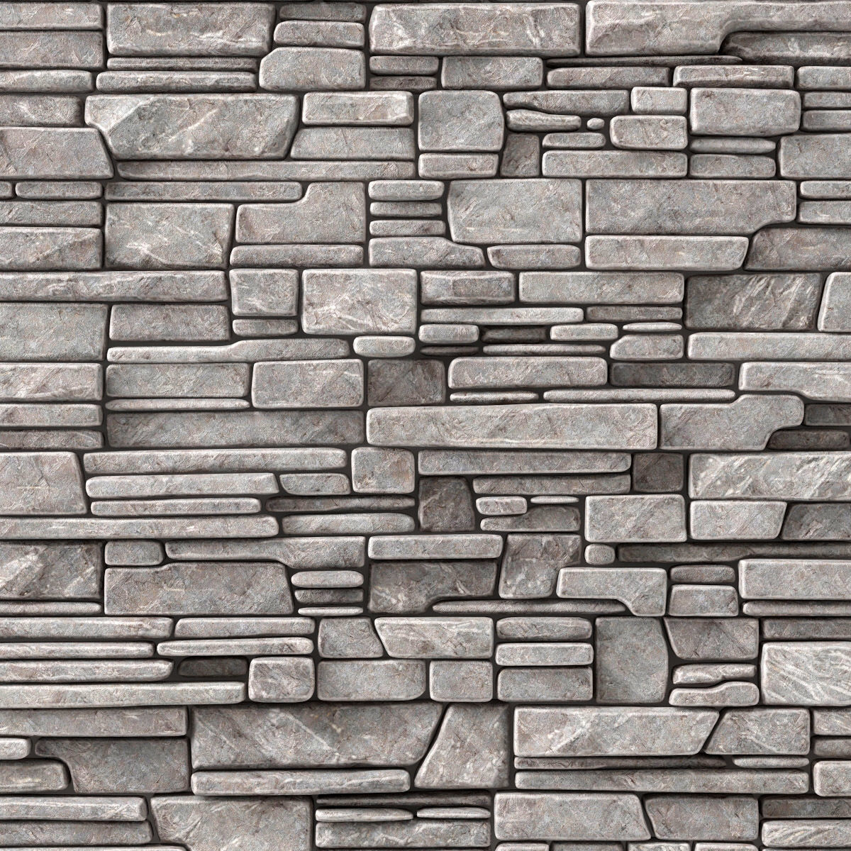 Wall stone clincer rock decor n3 3D model_5