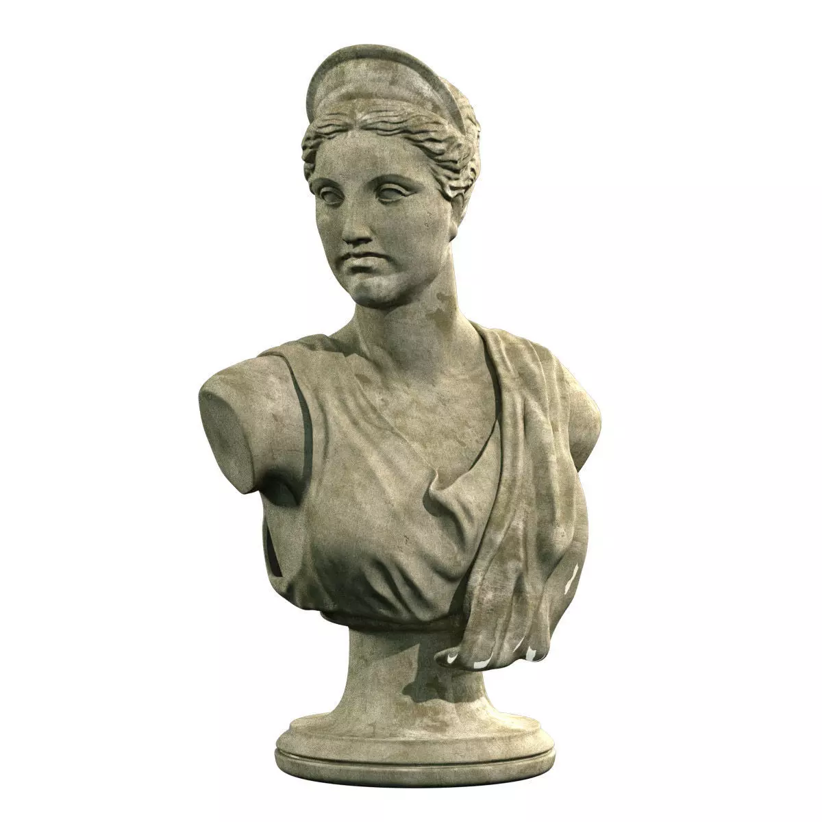 Greek Bust 3D model_0