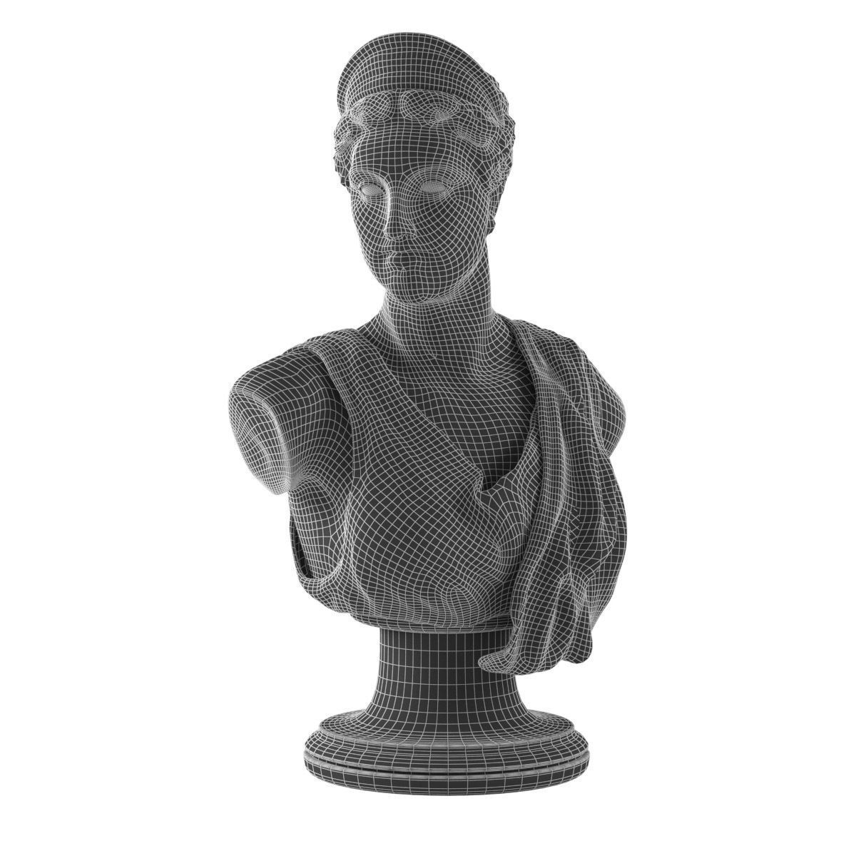 Greek Bust 3D model_7