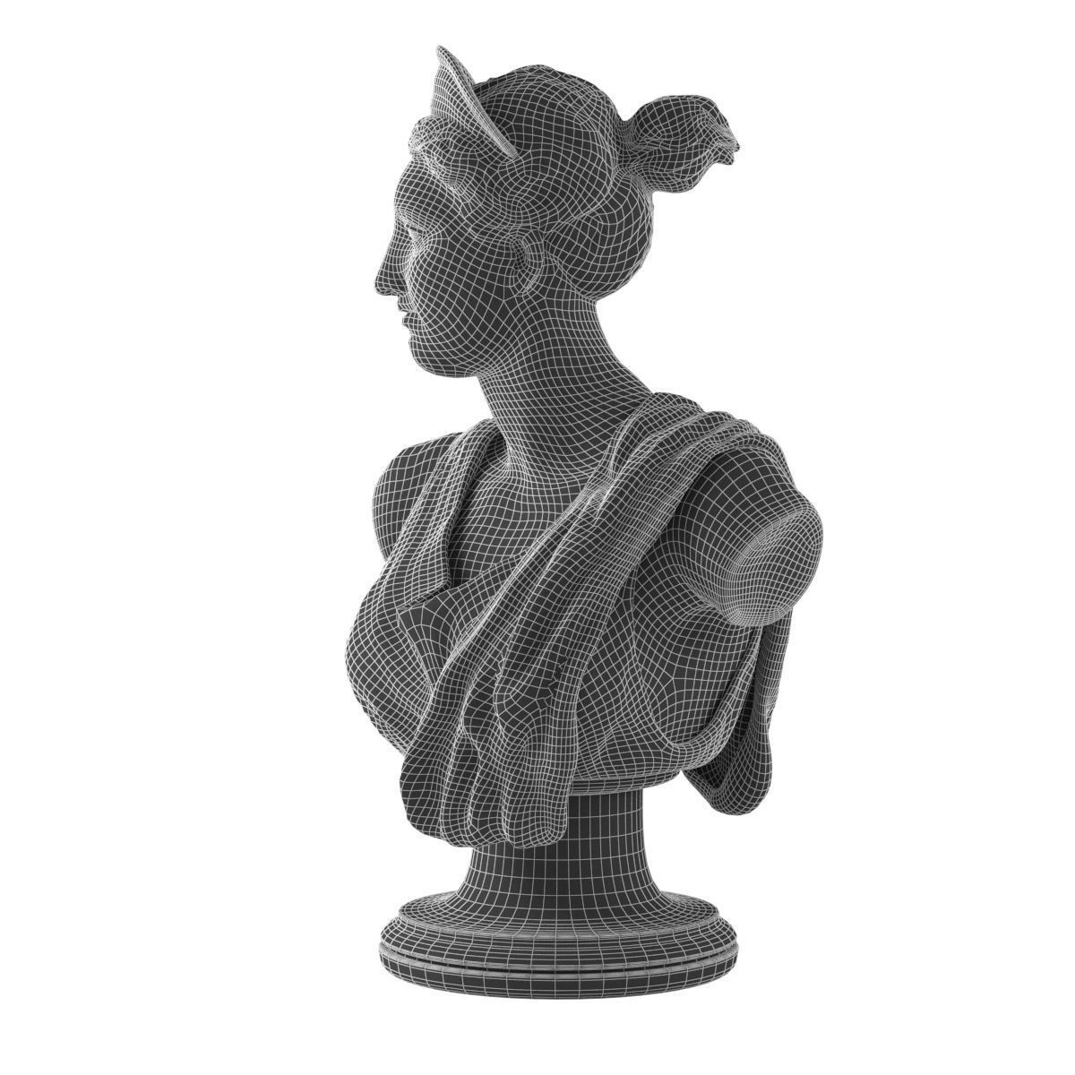 Greek Bust 3D model_6