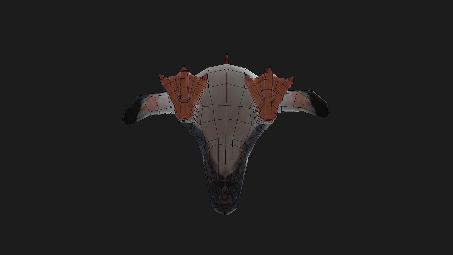 Gentoo Penguin - Animated Low-poly 3D model_12