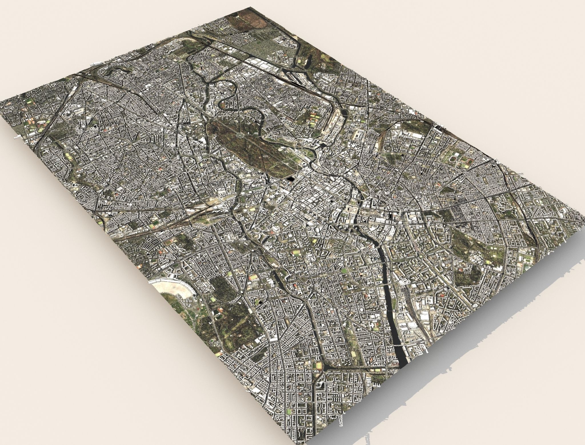 Cityscape Berlin Germany Fragment of the city 3D model_7