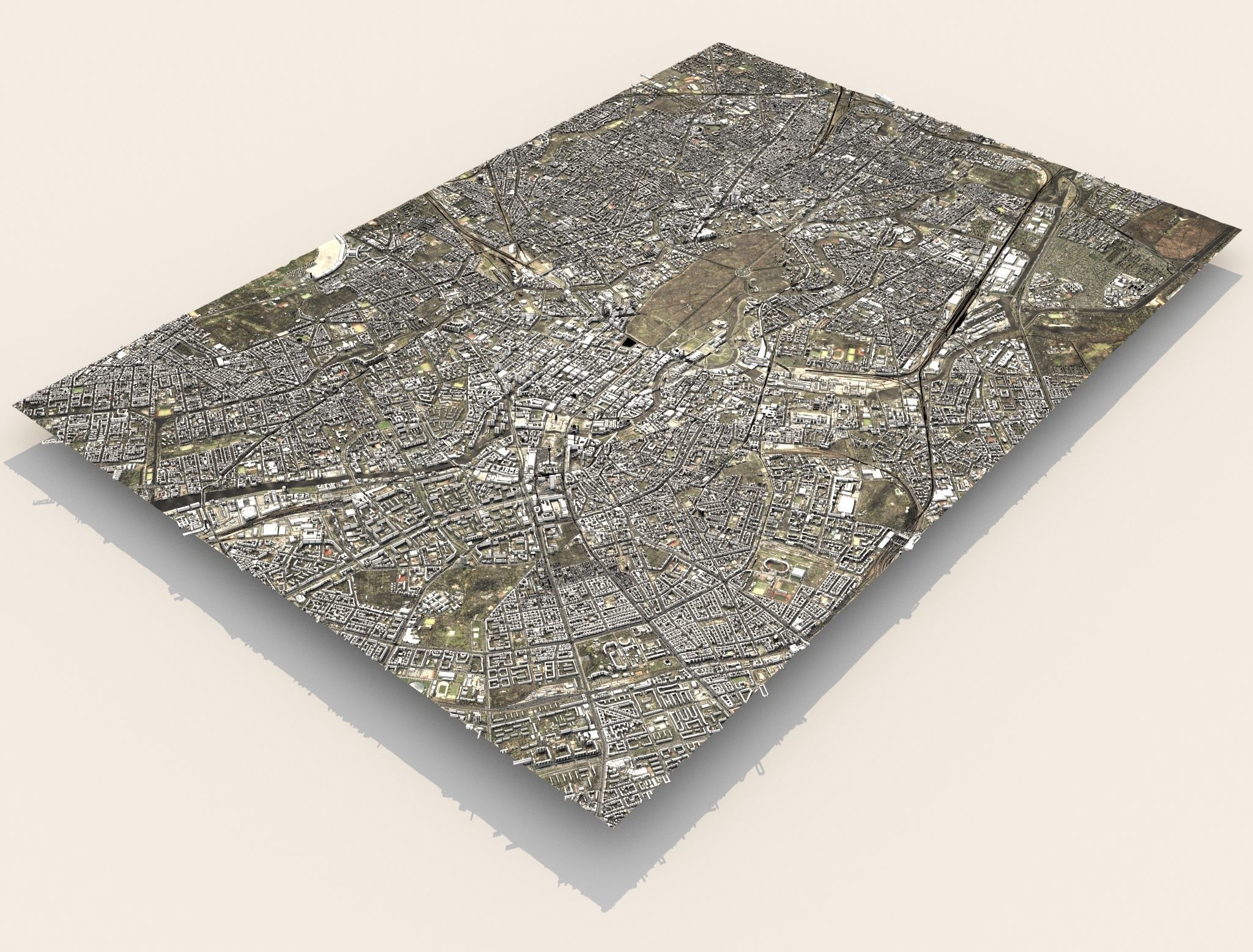Cityscape Berlin Germany Fragment of the city 3D model_6