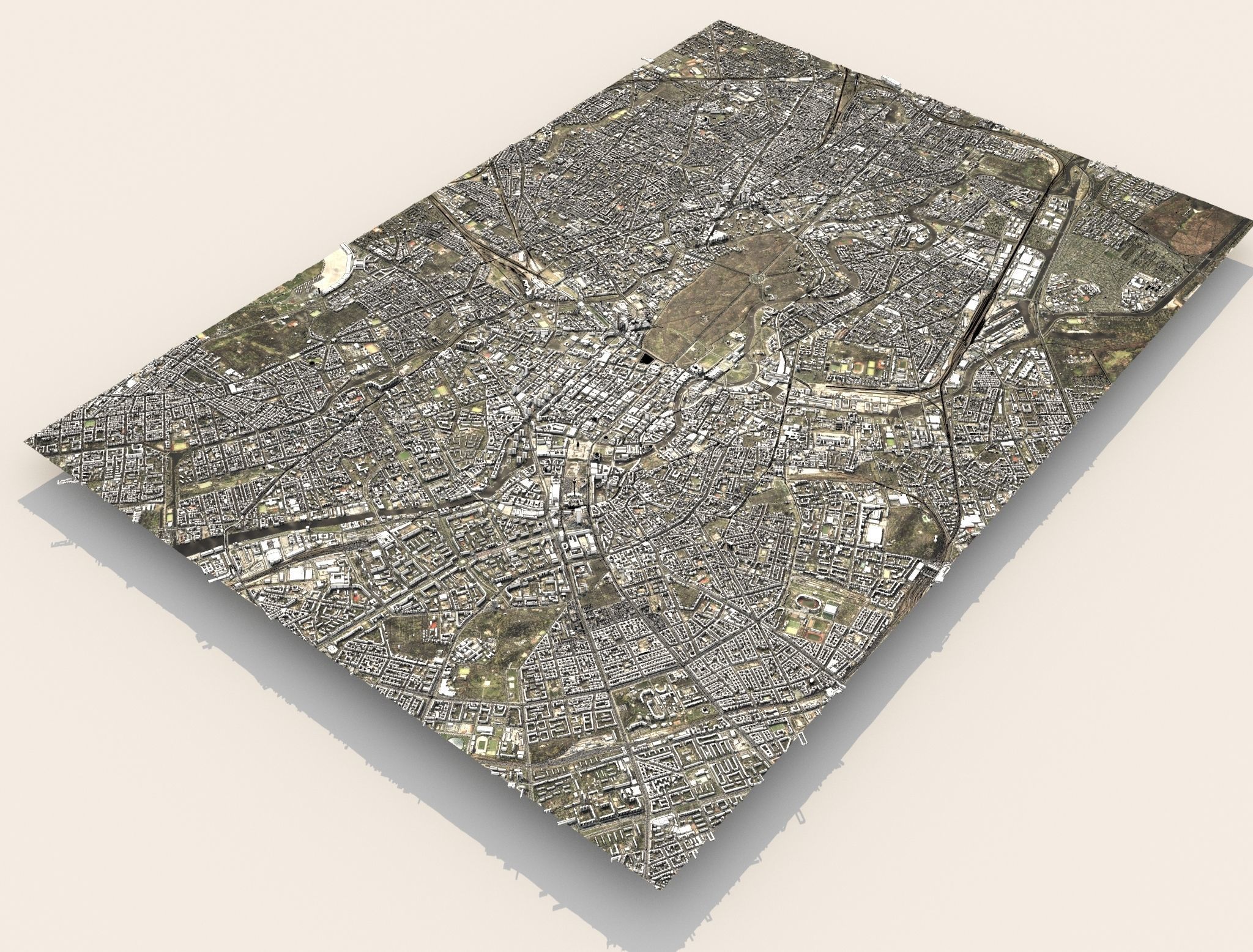 Cityscape Berlin Germany Fragment of the city 3D model_8