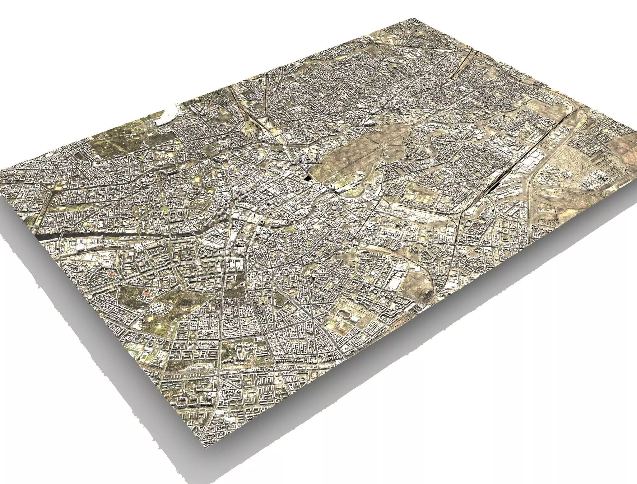 Cityscape Berlin Germany Fragment of the city 3D model_0