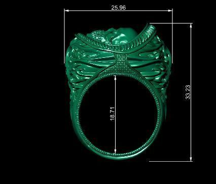 Skull Ring  3D model_2
