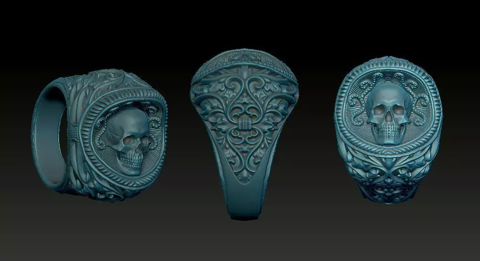 Skull Ring  3D model_0