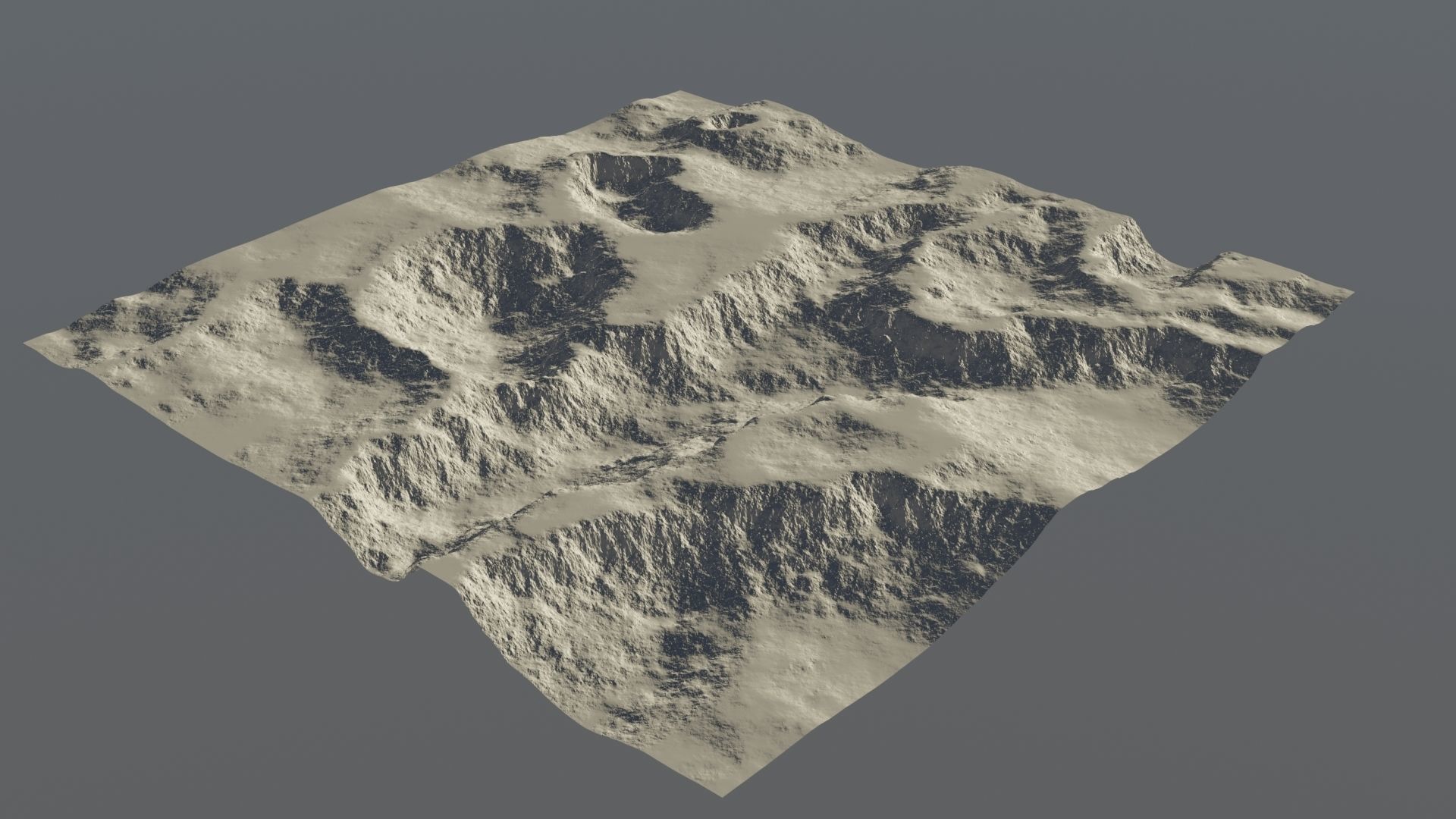 3 Landscape mountain 3D model_4
