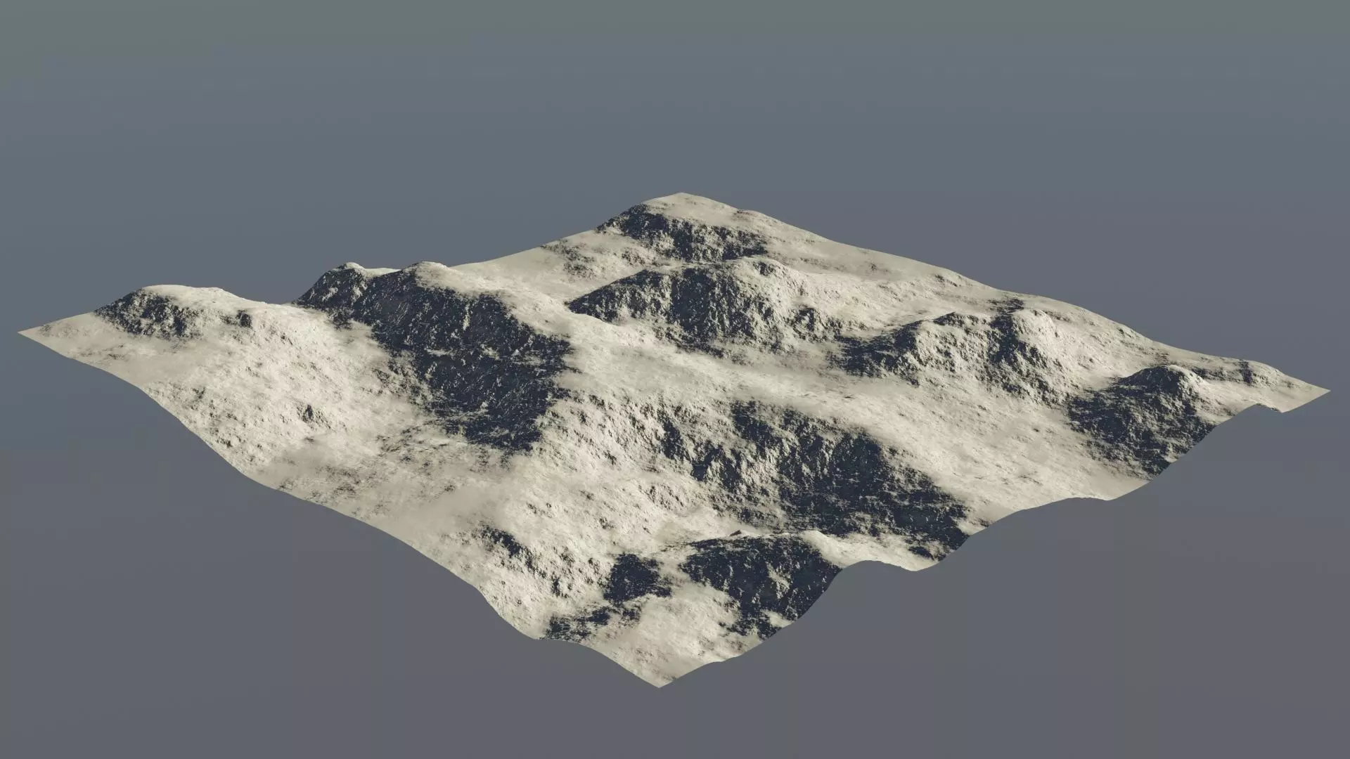 3 Landscape mountain 3D model_0